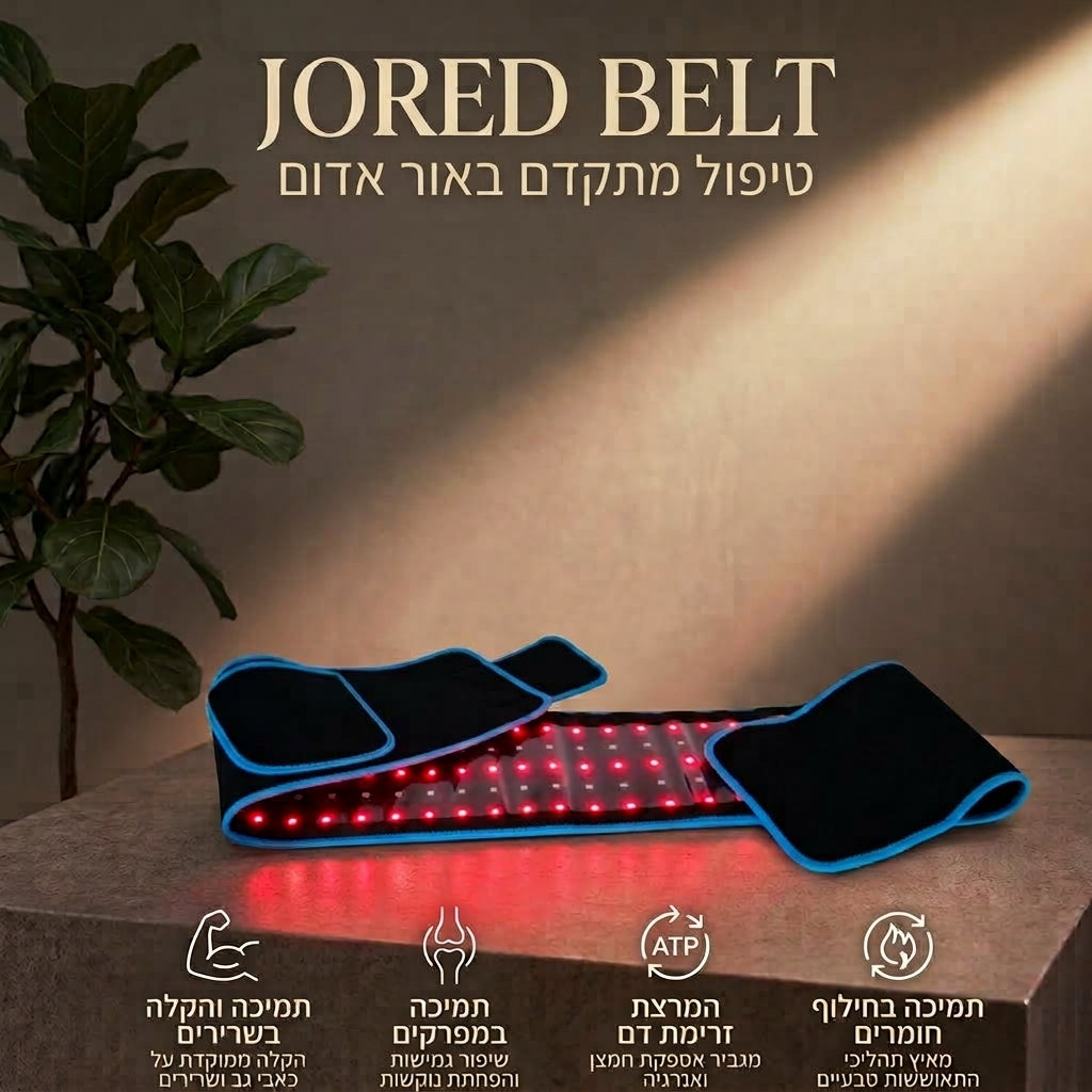 JoRed Belt - טיפול מתקדם באור אדום