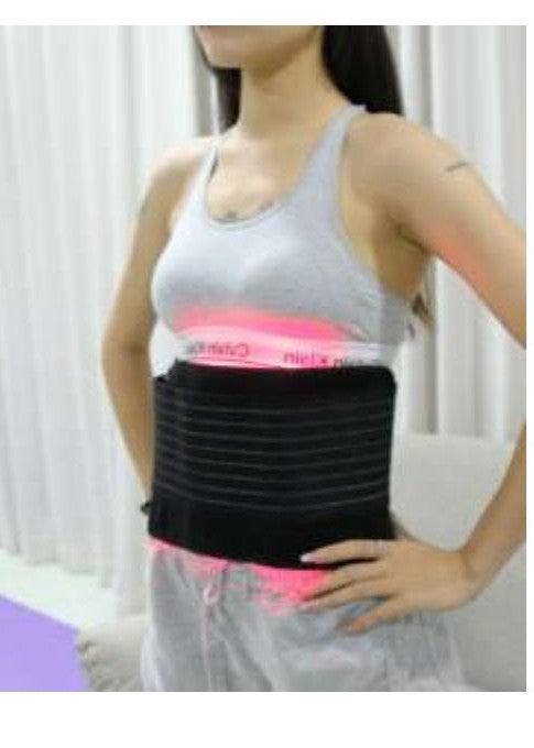 Red light therapy belt worn around the waist