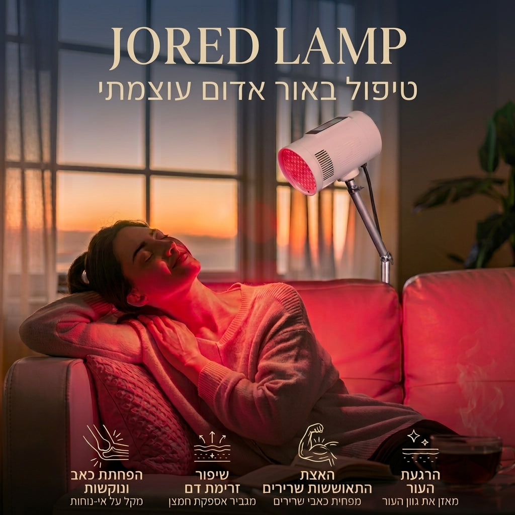 JoRed Lamp - טיפול באור אדום עוצמתי